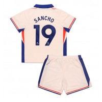 Camiseta Chelsea Jadon Sancho #19 Visitante Equipación para niños 2024-25 manga corta (+ pantalones cortos)